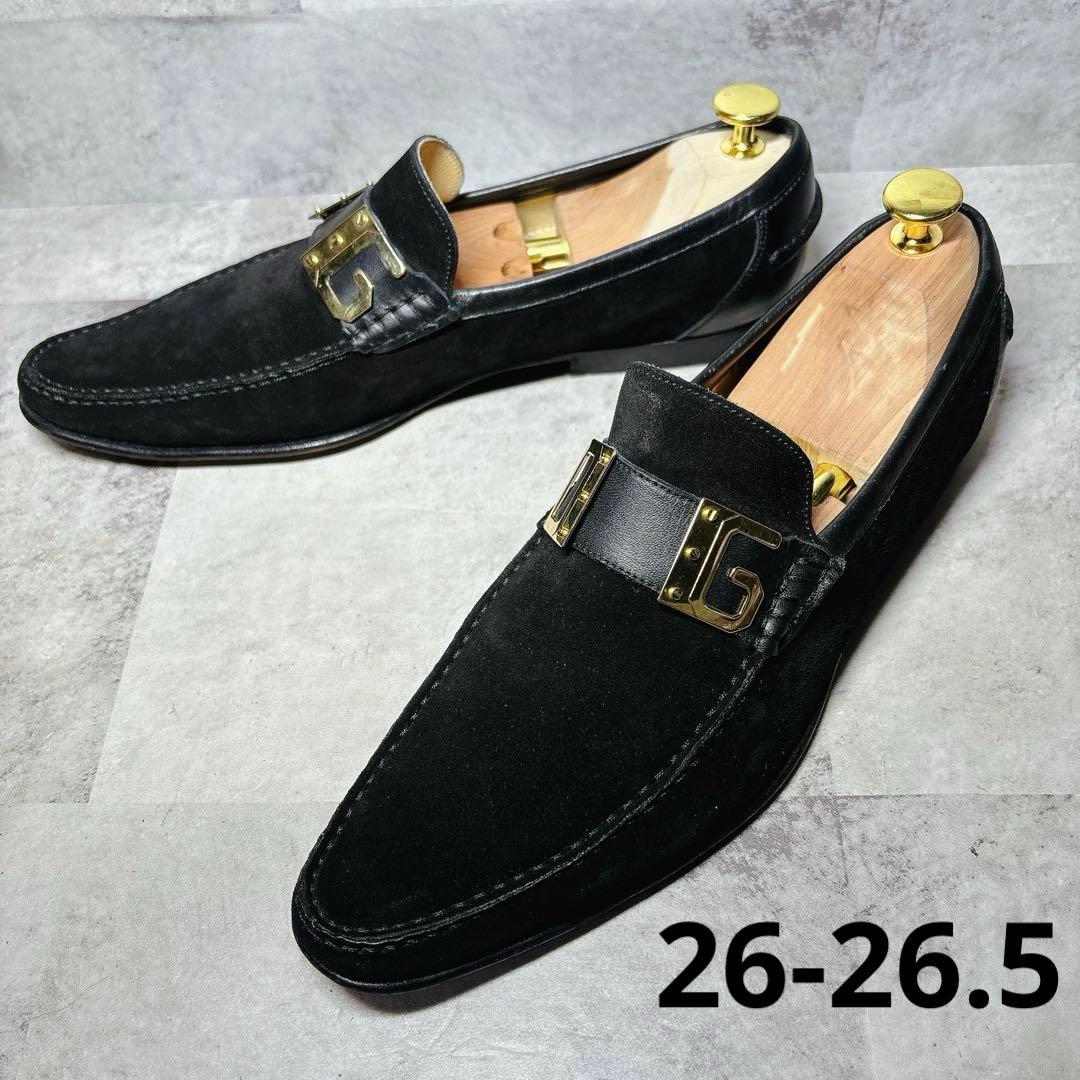 美品 ドルチェ&ガッバーナ ローファー 8 DG バックル ブラック