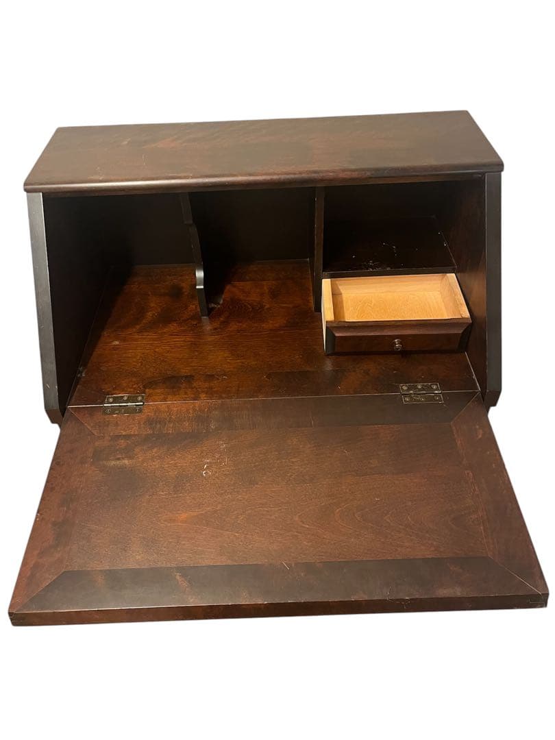 北海道民芸家具 ライティング　ビューローデスク 机 収納 和モダン 定価約35万