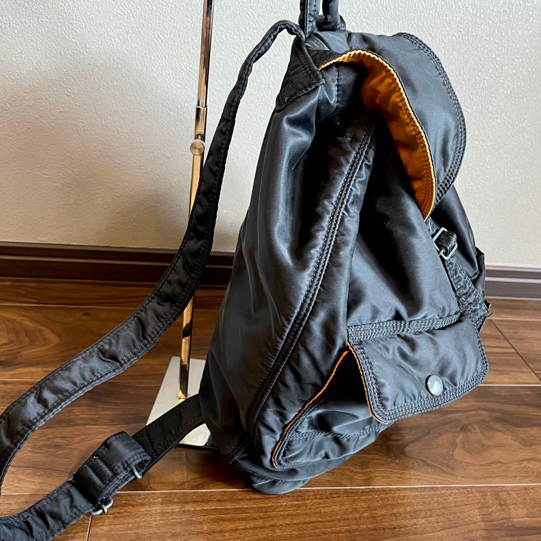 ポーター　タンカー リュック バックパック 吉田カバン 黒　オレンジ