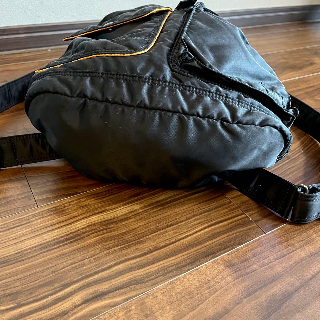 ポーター　タンカー リュック バックパック 吉田カバン 黒　オレンジ