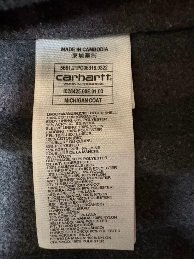 carhartt wip OG ミシガンチョアコート