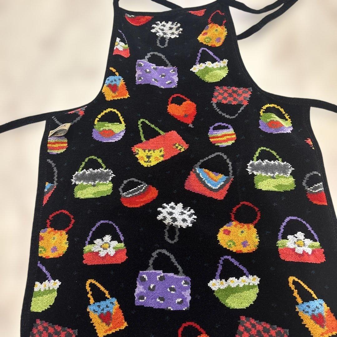 FEILER シェニール織　バッグ柄エプロン