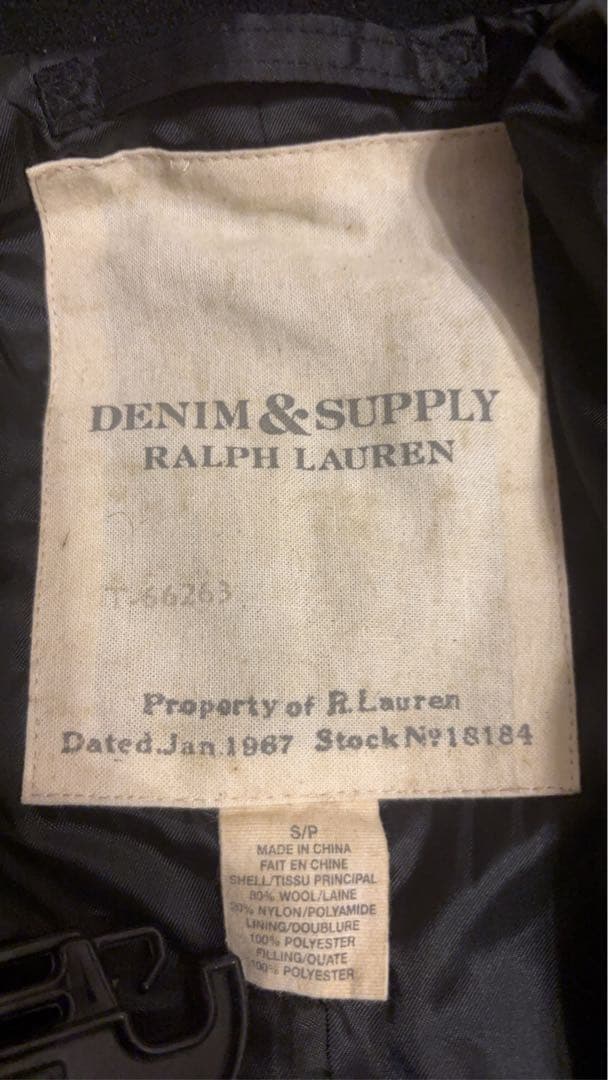 ✨Polo Ralph Lauren ✨ブラックピーコート メンズ