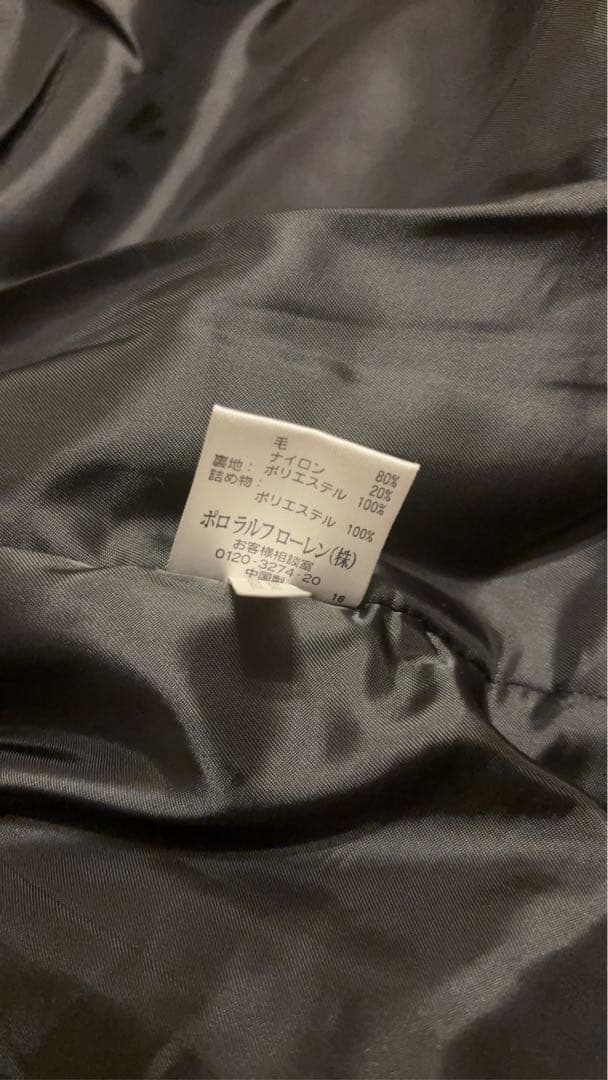 ✨Polo Ralph Lauren ✨ブラックピーコート メンズ