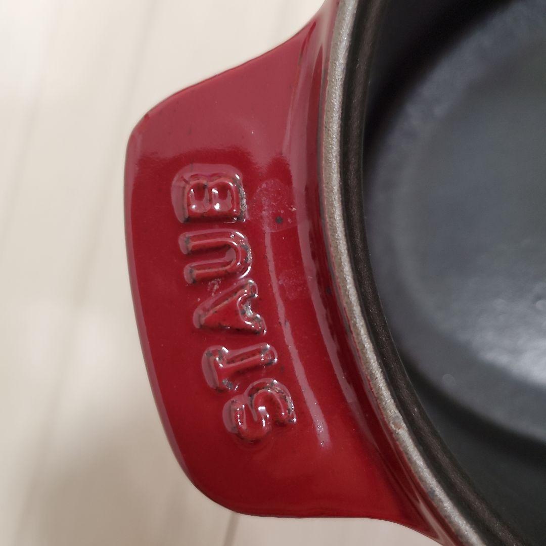 staub LA COCOTTE 赤 オーバル鍋　23cm