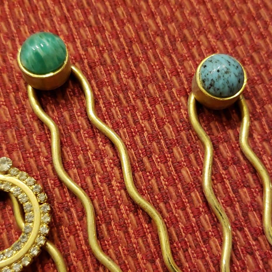 アンティーク　ヴィンテージ　髪飾り かんざし　4本セット