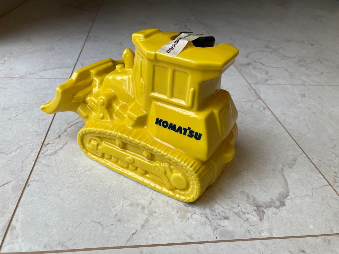 コマツ ブルドーザー型 ホイルローダー型 陶器製 焼酎 セット非売品