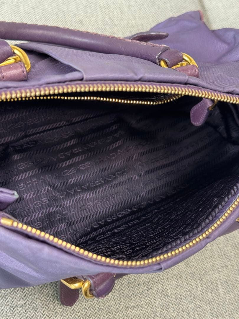 PRADA プラダ テスートナイロン レザー ハンドバッグ 2WAY ショルダー