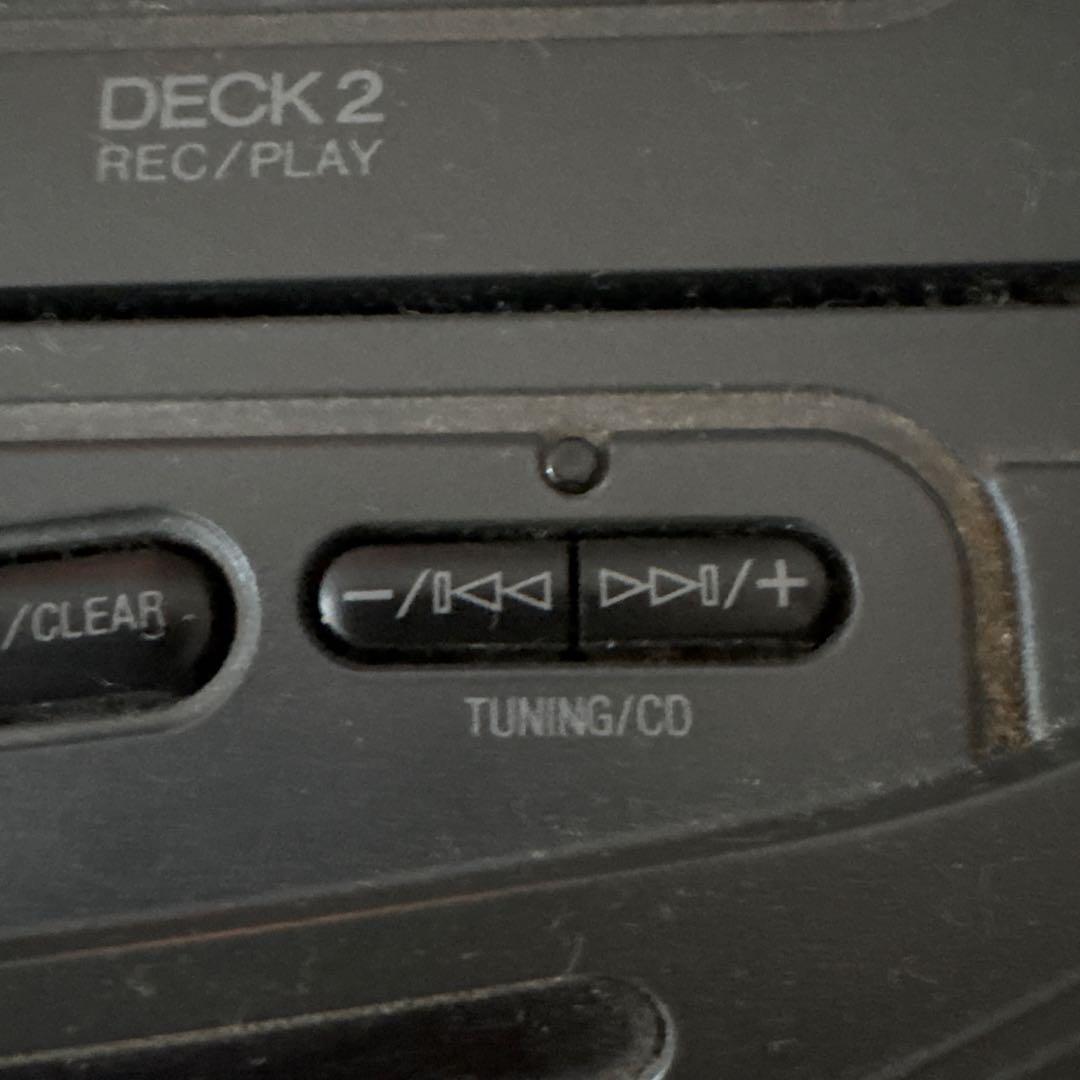 PanasonicポータブルCDプレーヤー Wカセット 電池でコードレス可