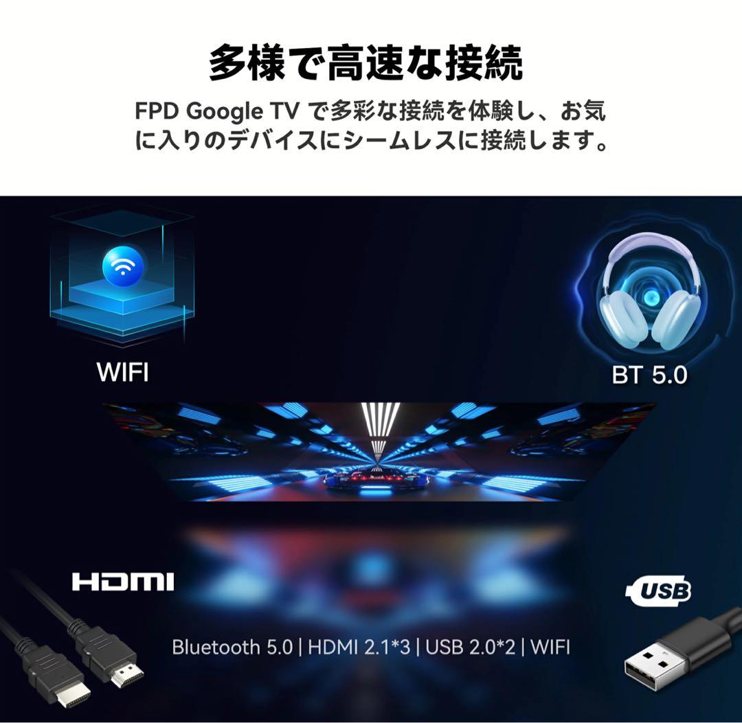 FPD 65V 4K UHD 液晶テレビ Google TV