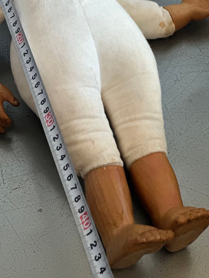 瞬間的お値下げ❣️アンティーク 木製人形 青い目