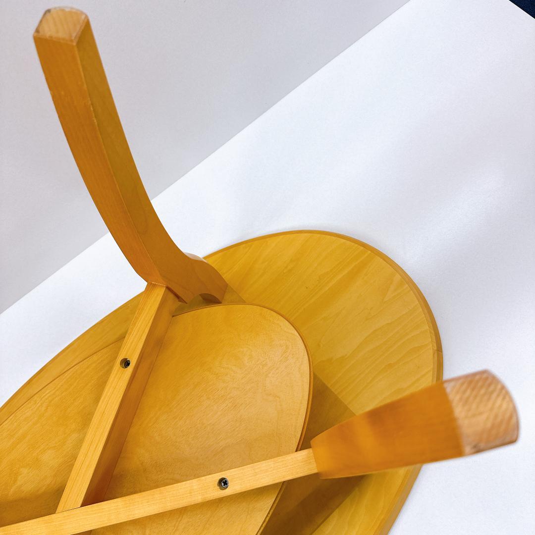 【良品】モリシゲ 木製 センターテーブル 楕円形