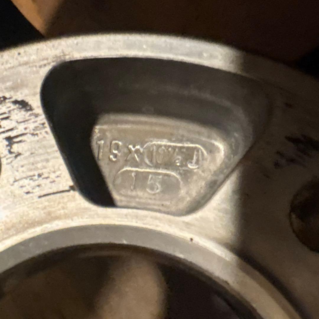 美品 ADVAN RACING GT 19×10.5j +15 深リム バリ溝