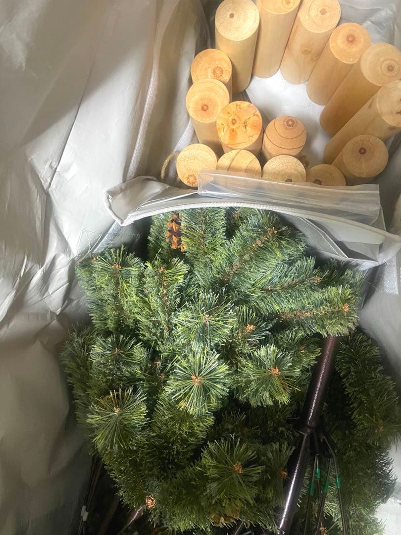 クリスマスツリー・オーナメント・スタンドカバー・収納の4点セット