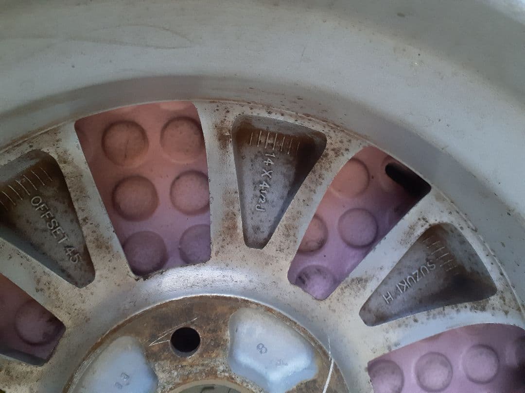 スズキ 155/65r14 アルミホイールタイヤ4本セット　送料込み