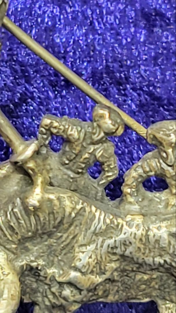 値下げ！ヴィンテージ メキシコ925 銀製 シルバーブローチ 闘牛士 繊細