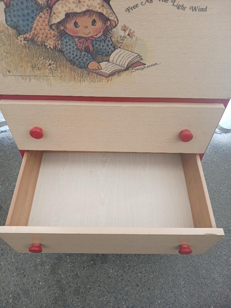 昭和レトロポップ 大型 収納棚 イラスト 当時物 コイズミ製 家具 インテリア