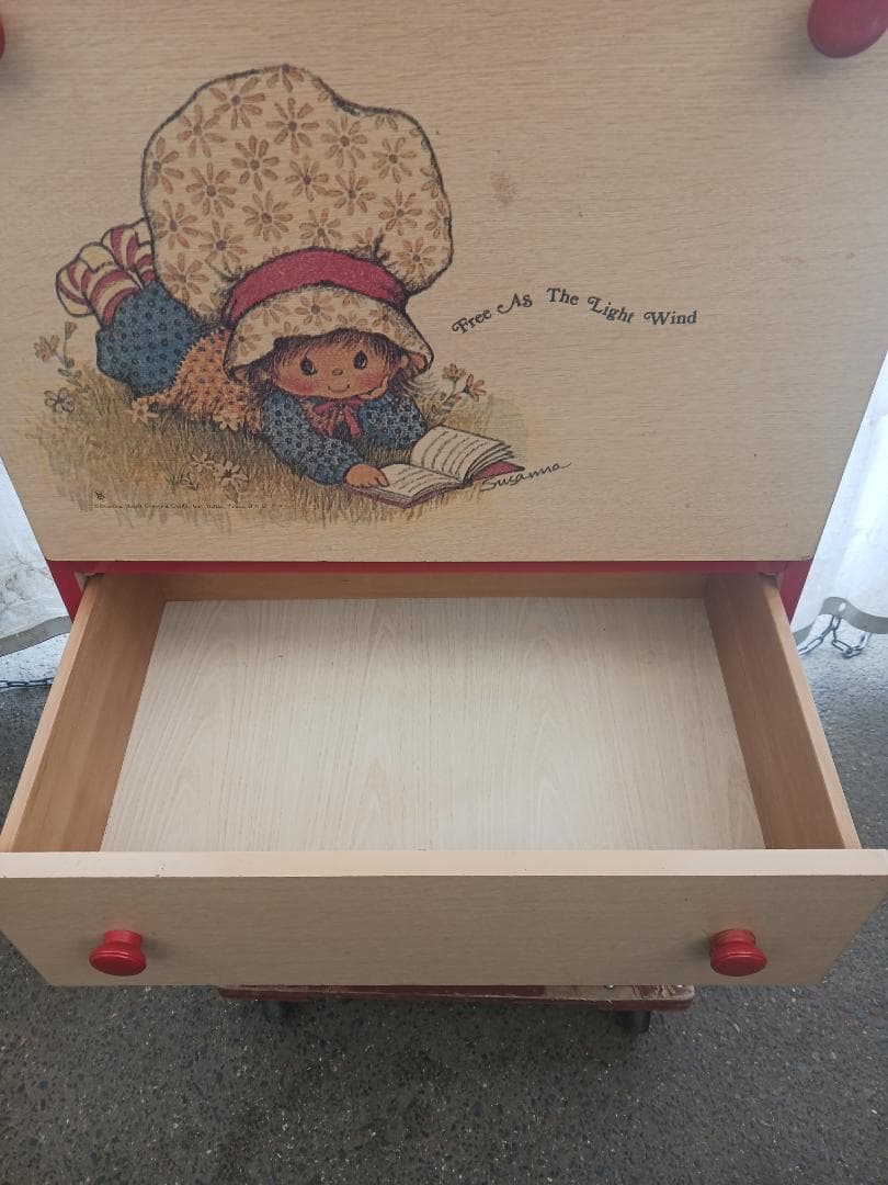 昭和レトロポップ 大型 収納棚 イラスト 当時物 コイズミ製 家具 インテリア