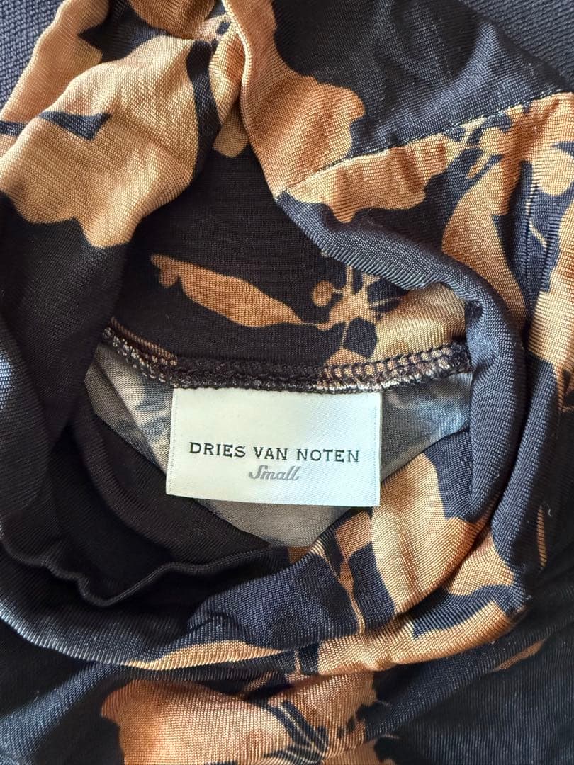 【美品】ドリスヴァンノッテン ハイネックジャージ カットソー セカンドスキン S