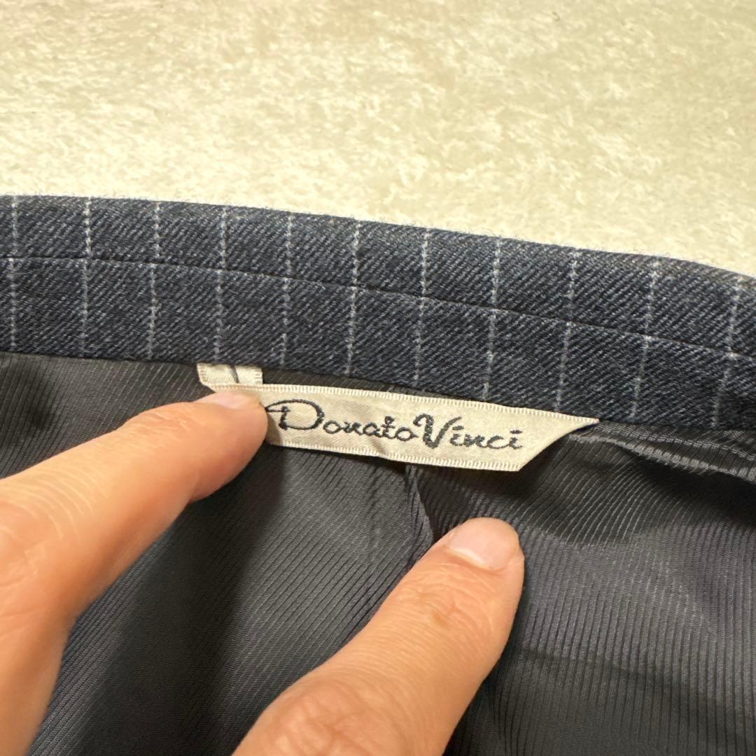 37 極美品　ドナート ヴィンチ　スーツ　日本製　ウール　フランネル　A5
