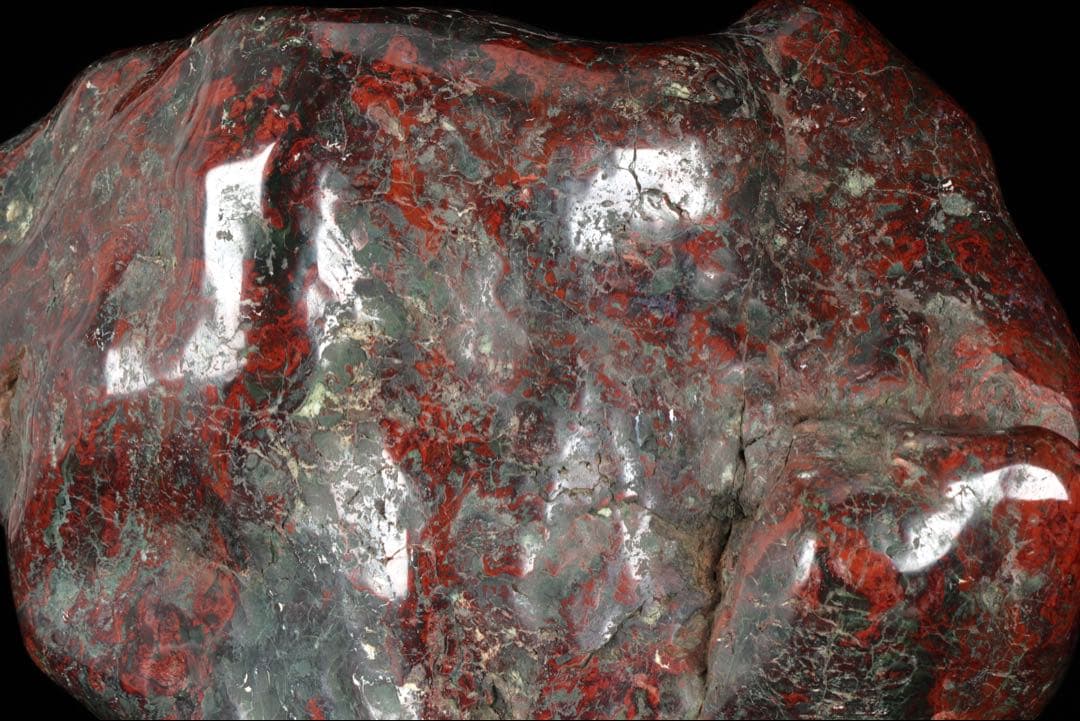 五色石 水石 赤石原石 鑑賞石 天然石 自然石 飾石 美石 台座付 20.6kg