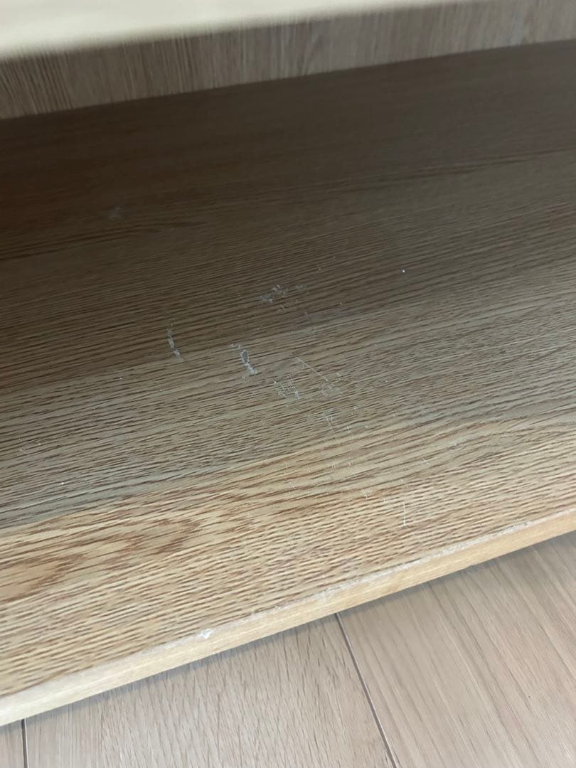 無印良品　脚付きガラス扉キャビネット