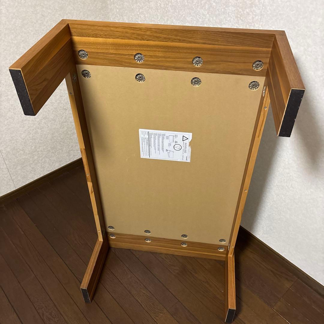 【美品】Hulsta ローテーブル ウォールナット ブラックガラス