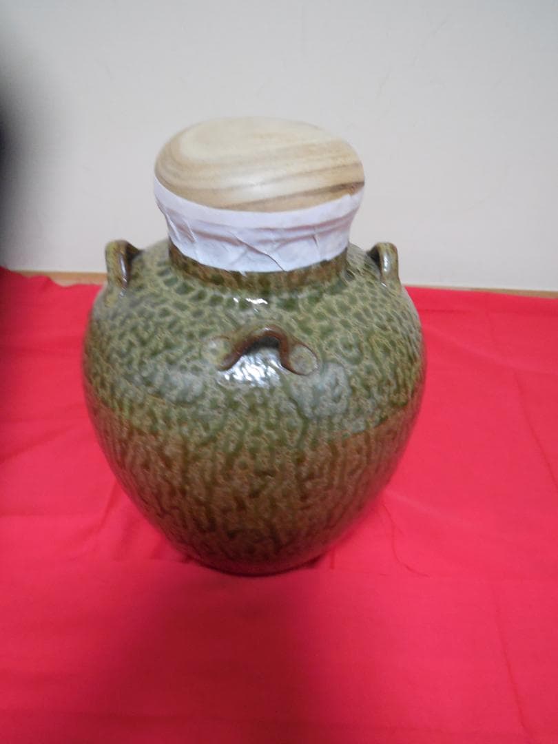 茶道具　　丹波　 清水窯　 四つ耳茶壷　 飾網紐 　紐3本 口紐付