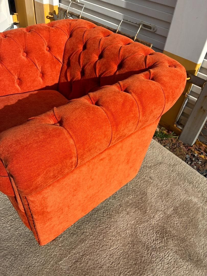 引取限定【美品】VINCENT ヴィンセント アンティーク調 1人掛けソファ