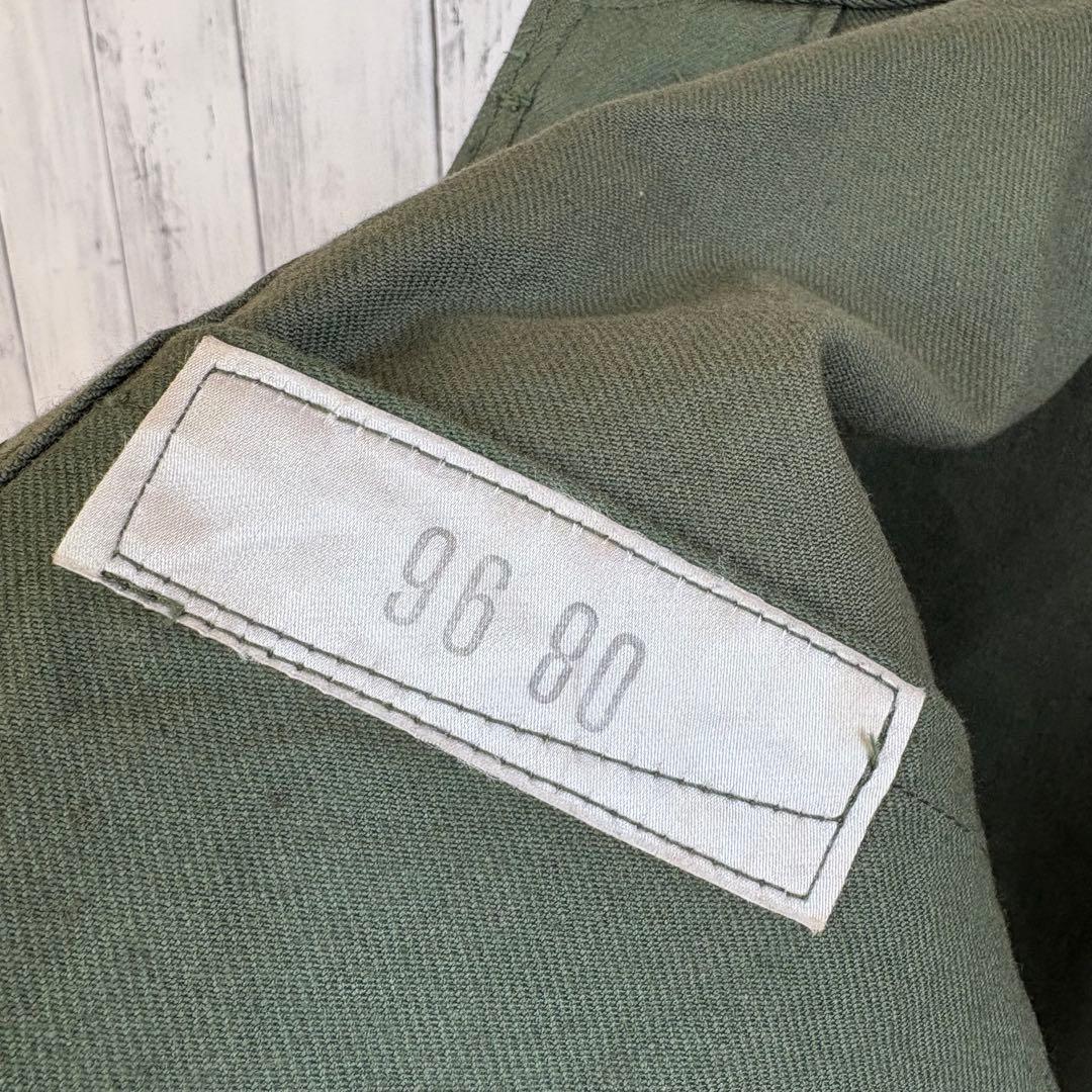 60s フレンチ ホスピタル カバーオール ワークジャケット ユーロワーク L