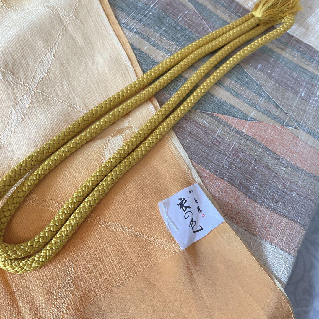 紬　フルセット　横見梅　小梅　小紋　かわいい　バチ衿　着物　H6