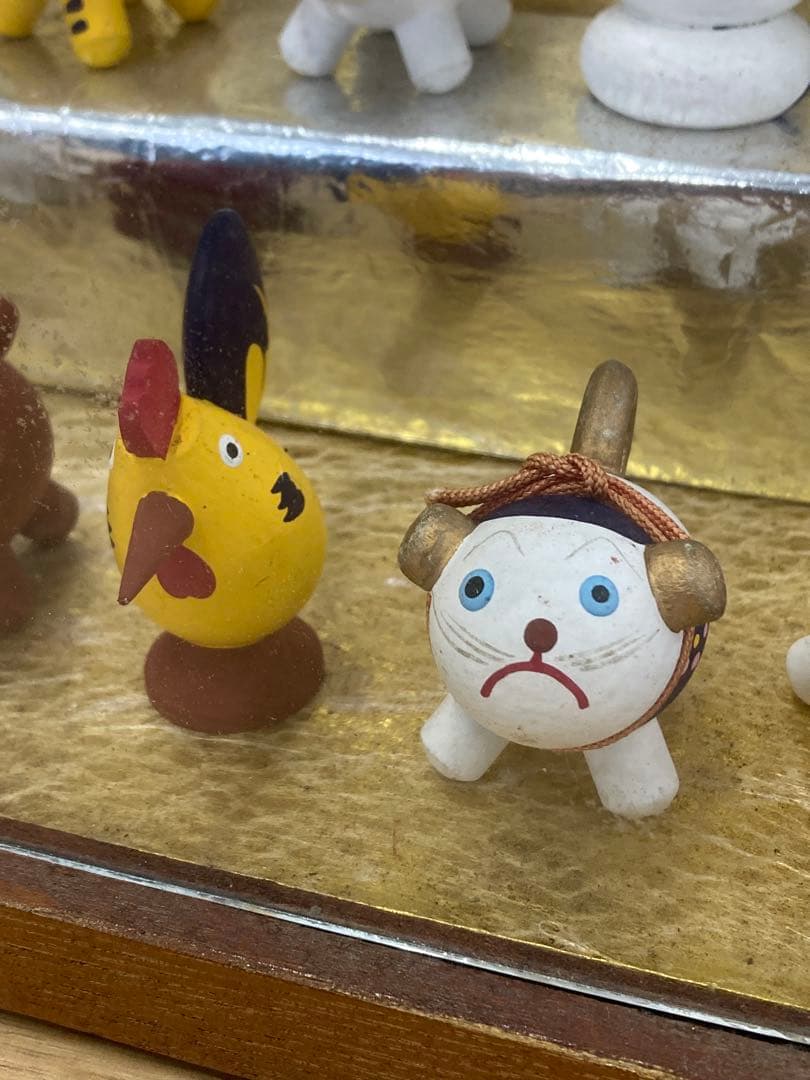 値下げ！おぐら屋　干支人形　オリジナル木箱入り　木彫 十二支　鳥取伝統工芸品