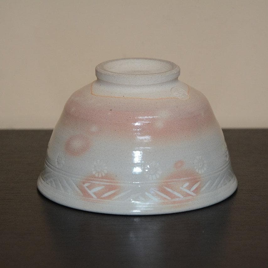 茶道具　数茶碗　９個　御本三嶋茶碗　田中渓峰造　共箱付　中古品　送料込み