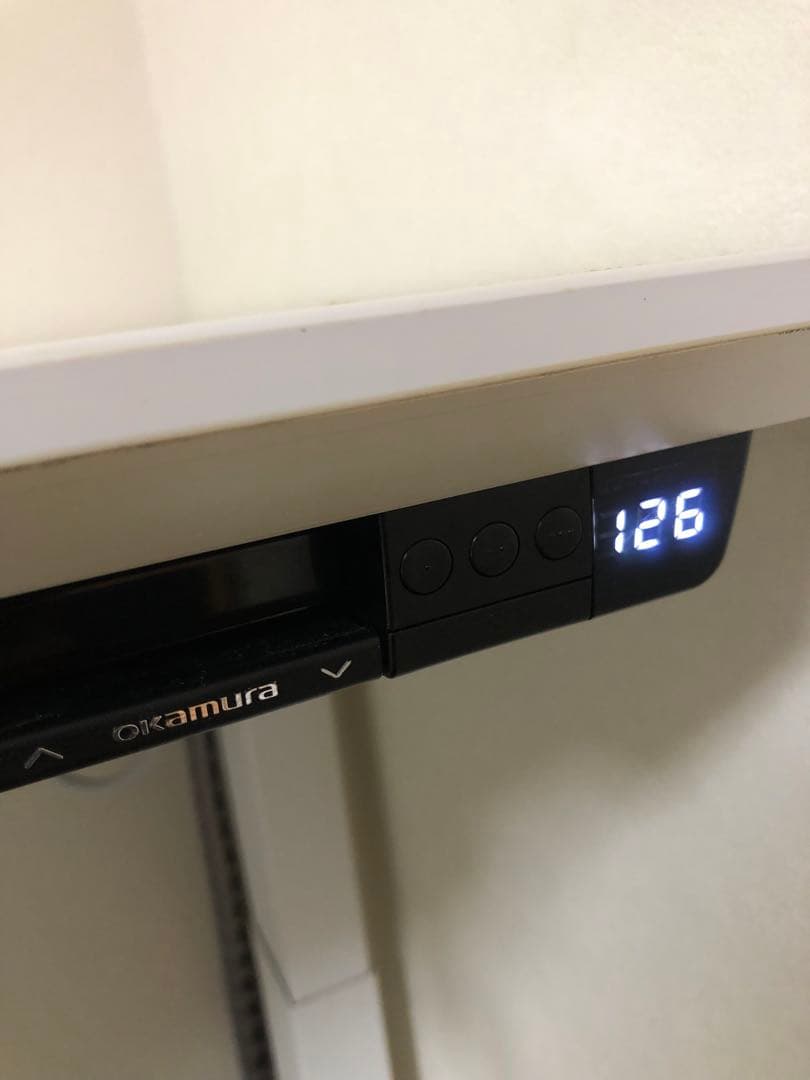 オカムラ スイフト 電動 上下 昇降 L字 デスク 155x155 今日まで出品