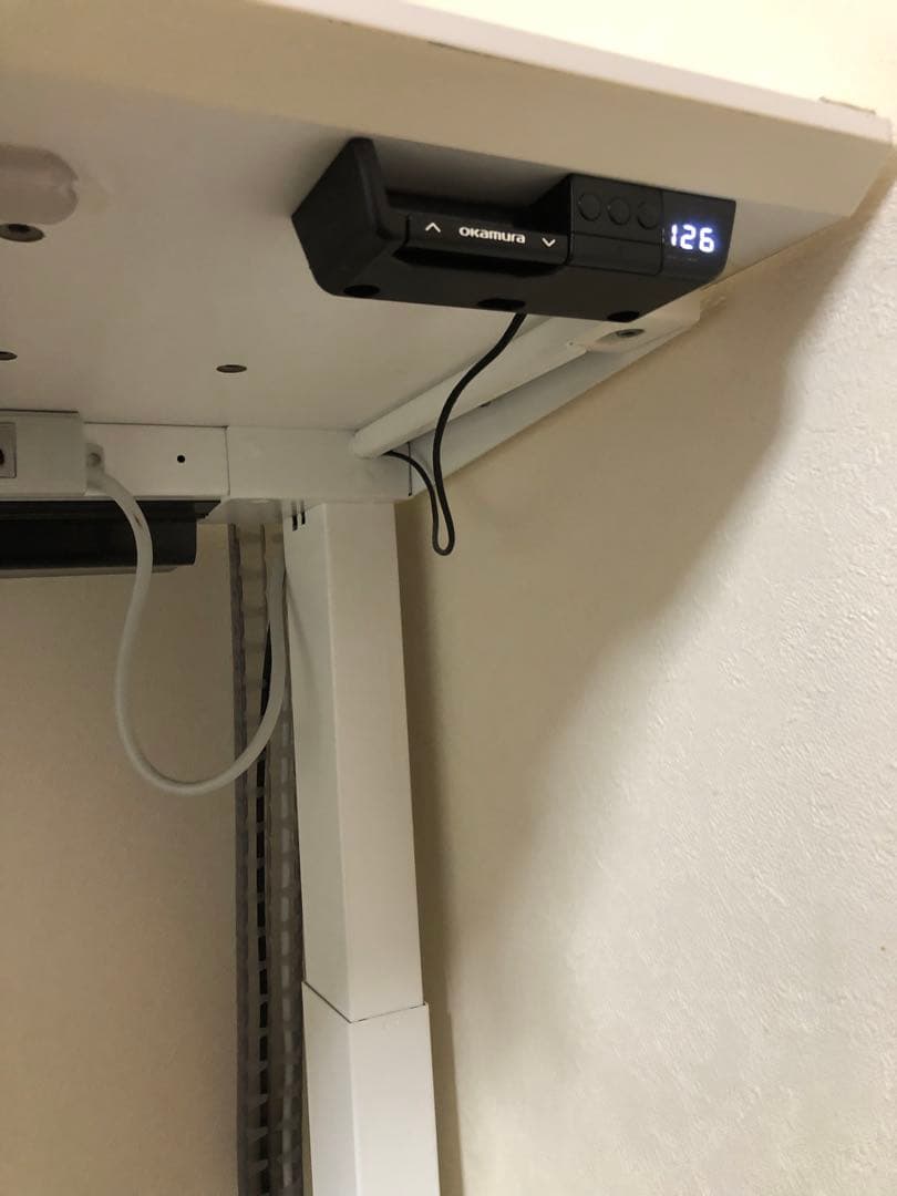 オカムラ スイフト 電動 上下 昇降 L字 デスク 155x155 今日まで出品
