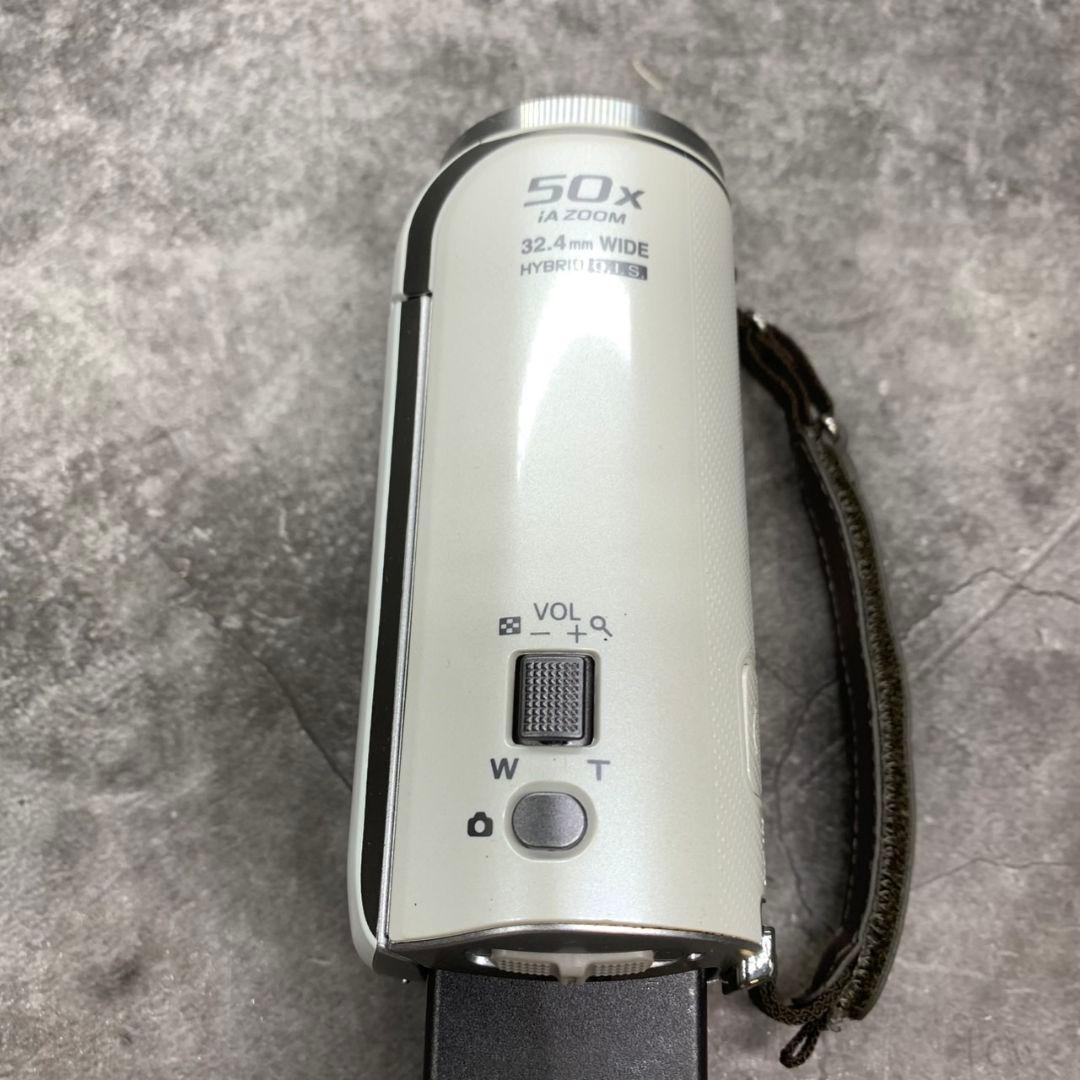 J080\" Panasonic ハイビジョン ビデオカメラ HC-V300M-W