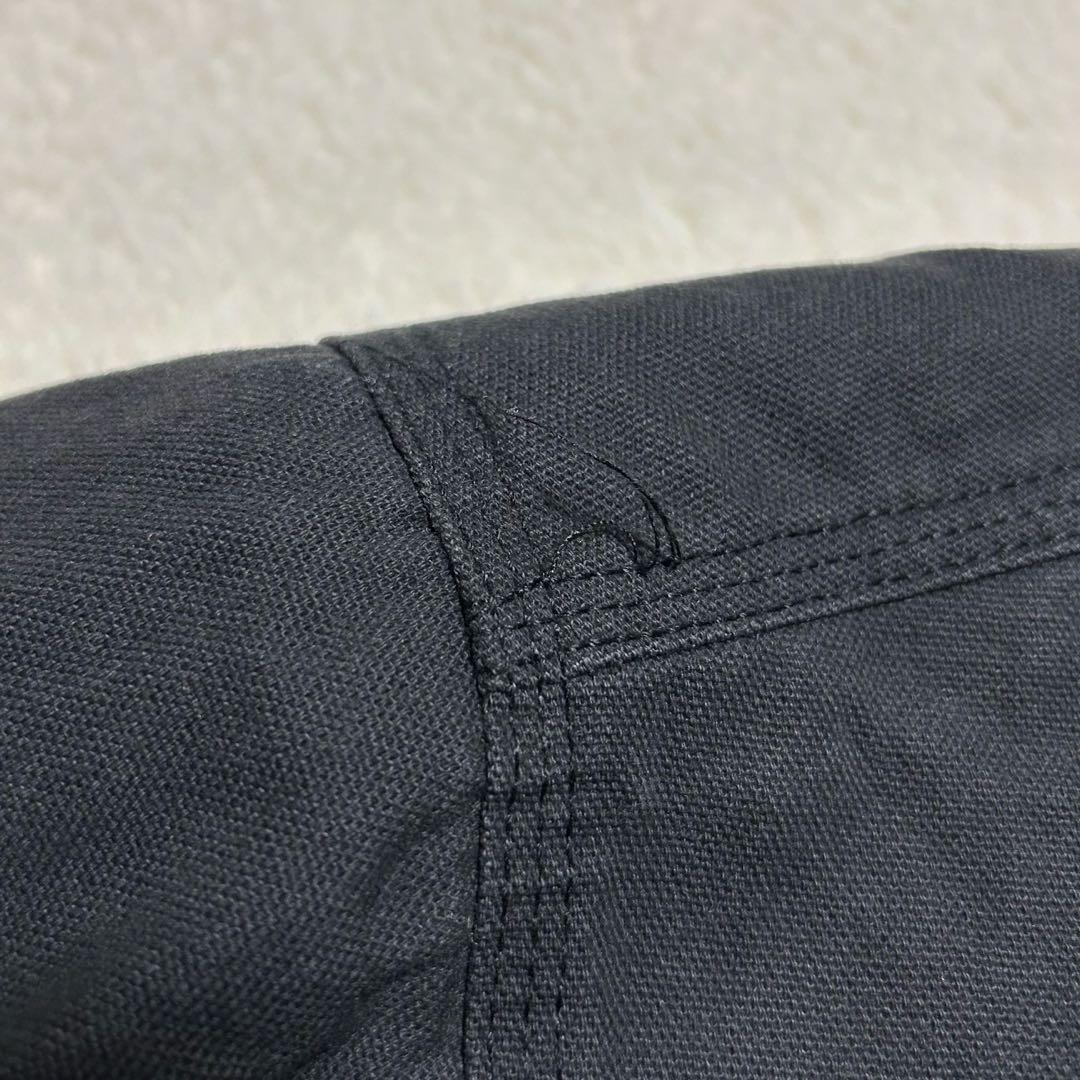 Dickes ダック地 裏地ボア フード カバーオール ジャケット 黒 M