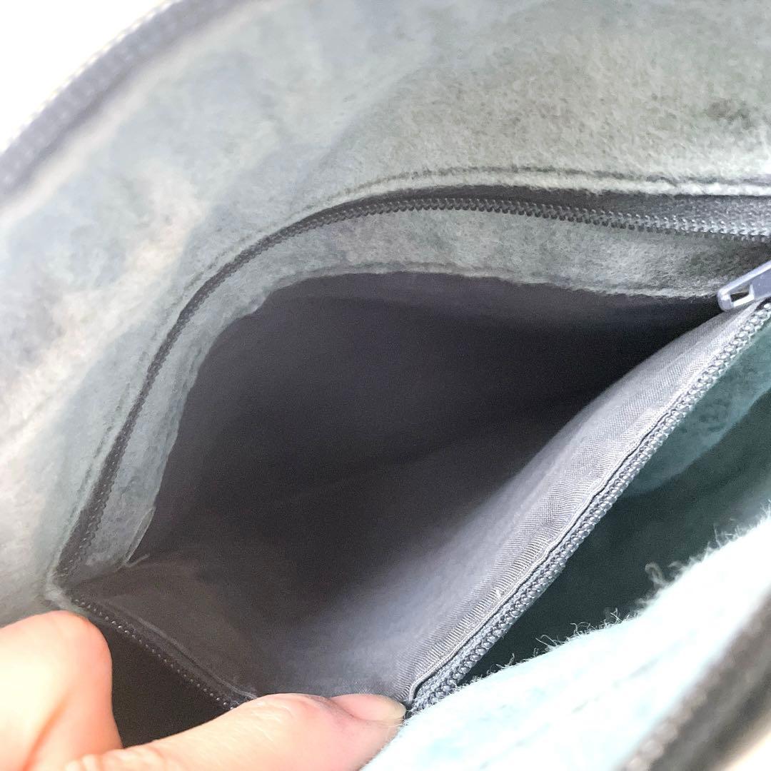 希少⭐︎GUCCI マイクロシマ PVCレザー ネイビー ショルダーバッグ