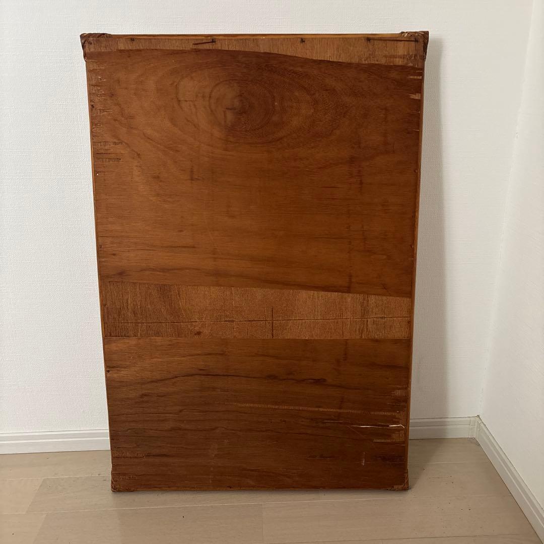 ビンテージ　アンティーク木製フレーム 壁掛け鏡 姿見　鏡　ミラー