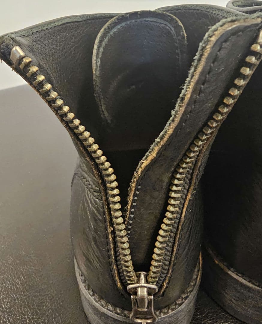 PADRONE バックジップ レース アップ ブーツ 黒 27cm / 42