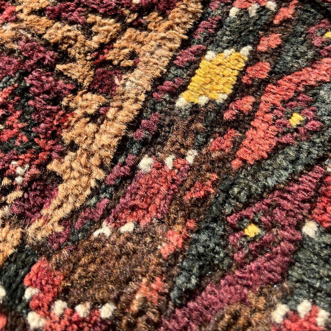 年末セール☆アンティーク絨毯 バルーチ族 バーリシトの袋表 手織りトライバルラグ