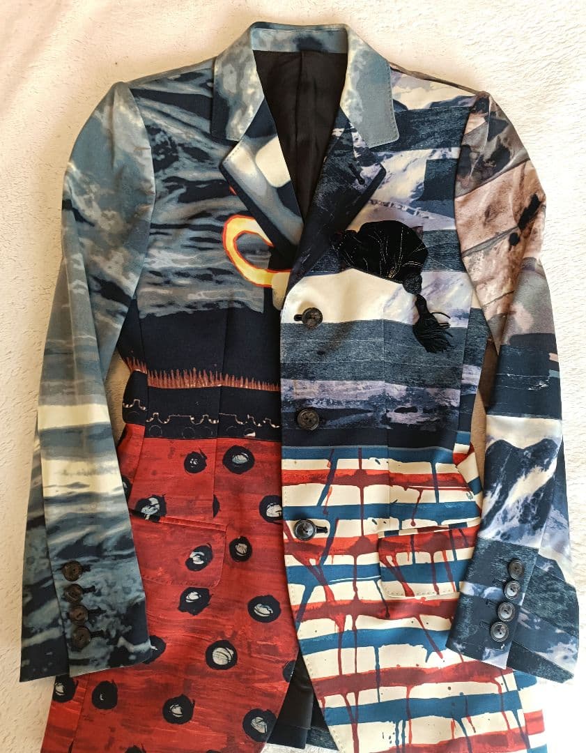ジャンポール・ゴルチエ アートプリント テーラードジャケット