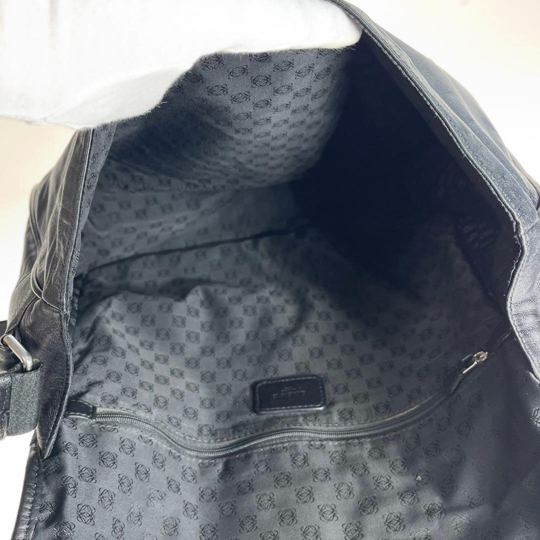 LOEWE アナグラム ナッパレザー ショルダーバッグ a704