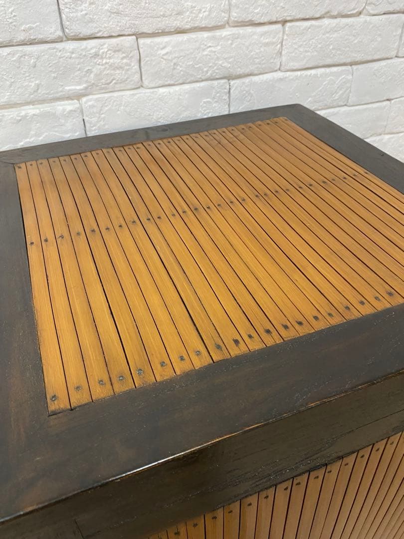 【Tak0310】高級　バリ家具　バンブー　シェルフ　ラック　棚　本棚