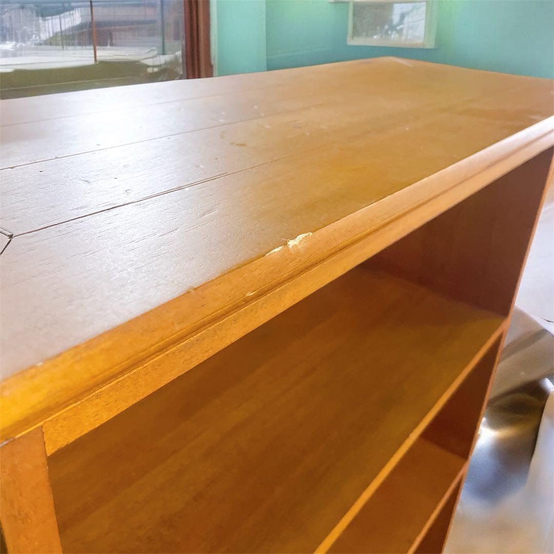 【美品送料込】イギリス アンティーク本棚 チーク材 ブックシェルフ