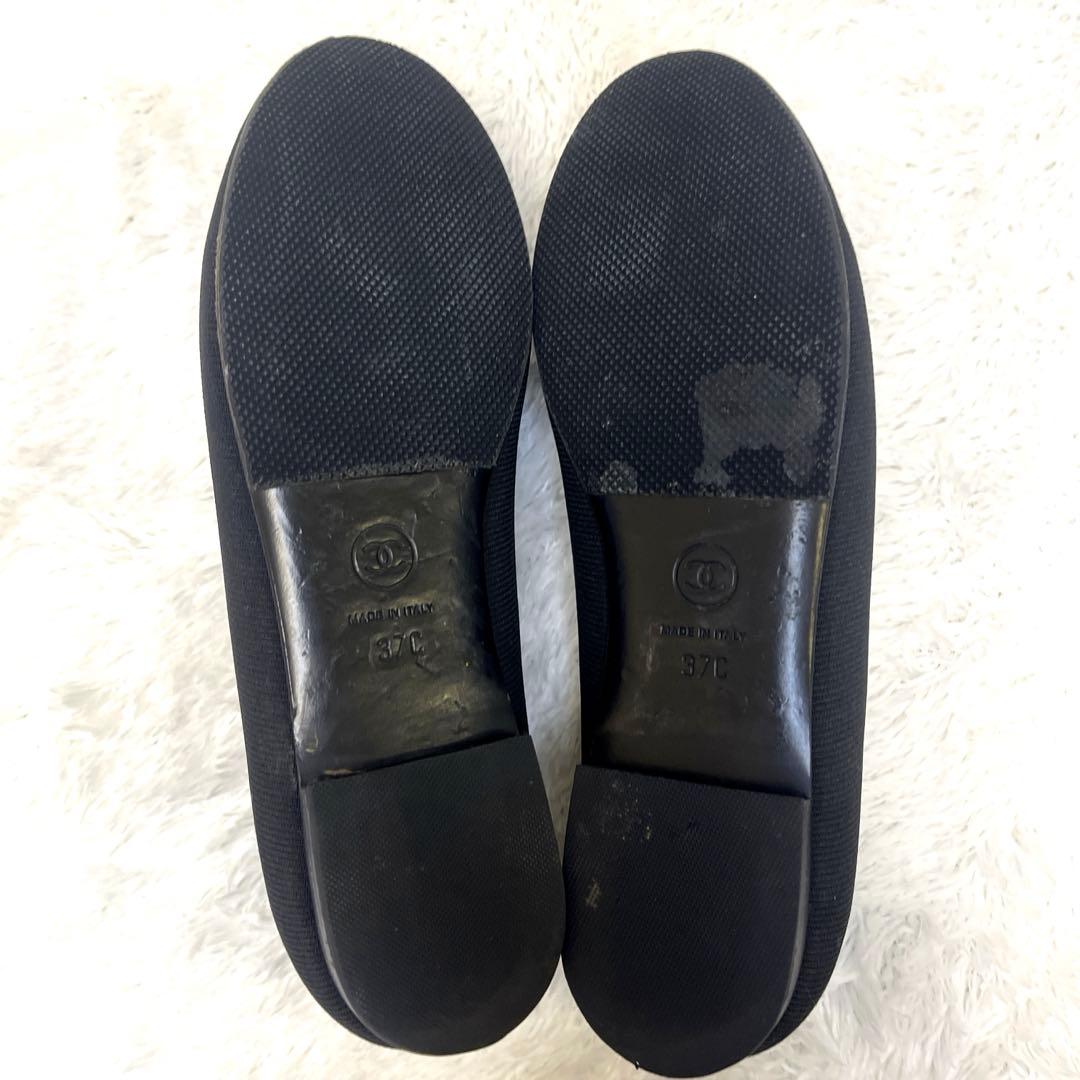 【美品】　CHANEL シャネル ココマーク　ローファー ブラック レディース