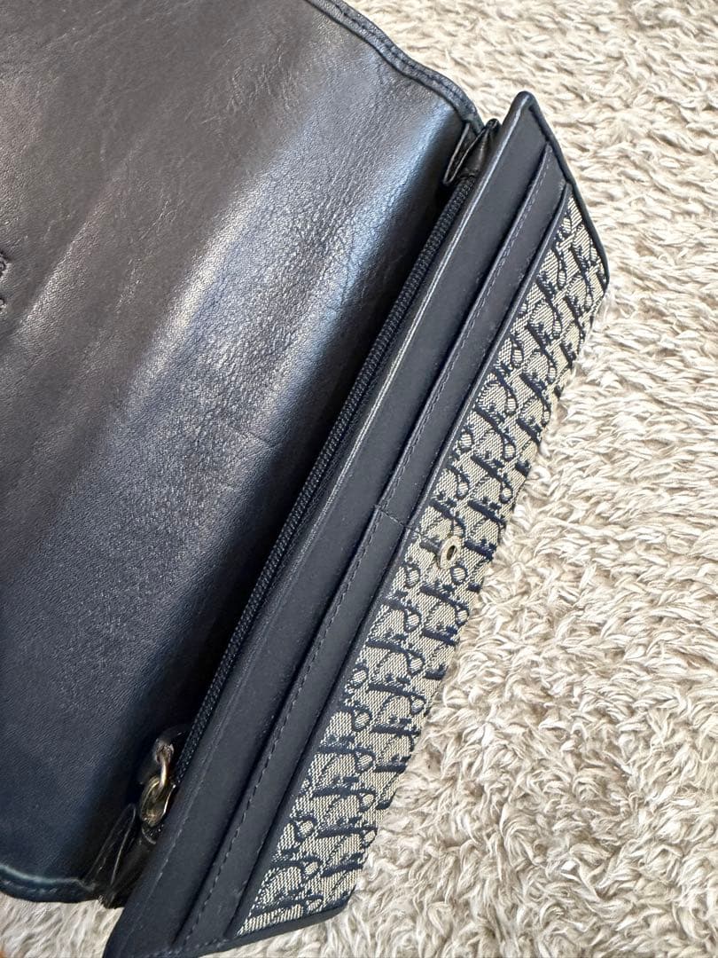 最終価格　Christian Dior 長財布 ネイビー