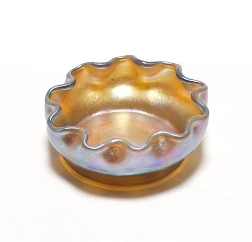 ルイス・C・ティファニー ファブリルガラス 塩入れ ソルトセラー アンティークe