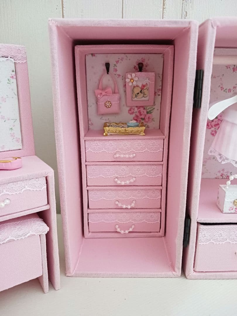＊kyo＊ハンドメイド＊ドール用 ワードローブ＊クローゼット＊ドレッサー
