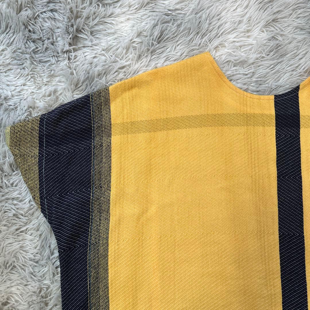 【美品】tamaki niime wool fuwa-T SHORT イエロー